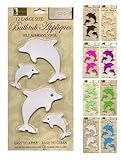 Betterホーム12 Fun Dolphin Shapedバスタブ/シャワー壁アップリケ安全非スリップ踏み板、最新装飾色