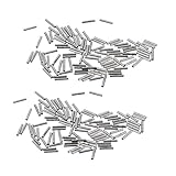 monkeyjack 200ピース1.0 – 2.0 MM釣りワイヤ引出線Crimpsシングルバレル圧着スリーブ100 %銅チューブコネクタ釣りタックルキット1.2 X 8 mm