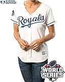 エリック・ホズマーカンザスシティロイヤルズ# 35 MLBレディースクールベース2015ワールドシリーズホームジャージー( Large )