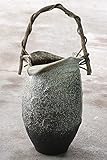 白窯変壺型つる付傘立 信楽焼 陶器 傘立