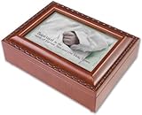 Baby Baptism Music Box - Plays Jesus Loves Me (Wood Grain) [並行輸入品]