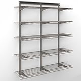 ClosetMaid 5シェルフニッケルワイヤ棚ユニット