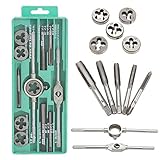 ANR タップ＆ダイス １２Ｐ 金型5個 レンチ5本 ハンドル 2種 螺子 補修 旧車 ビンテージ バイク 自転車修理 メンテナンス