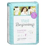 Well Beginnings Premium Diapers Jumbo, 5 27 Ea by Well Beginnings [並行輸入品]