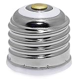 6-Pack UL-listed E26/E27 to E12 Adapter, Medium Screw (E26/E27 Edison Screw) to Candelabra Screw (E1