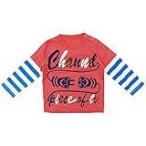 CHANNEL(チャンネル) 天竺コンセントPt長袖Tシャツ 80cm/レッド NO.CN-4412