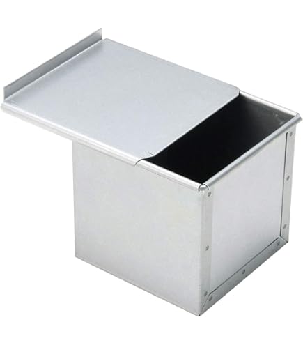 浅井商店 アルタイト食パン型 12cm正角型 1斤 フタ付　10個　業務用 Amazon | 浅井商店 アルタイト食パン型 12cm正角型 1斤 フタ付