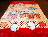 Little Ducks Playing in a Train Korean Style Plush Mink Soft Childs Boy Blanket by BABY BLANKET Kore