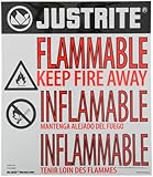 Justrite 29002 Lableハズ警告可燃性大