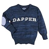 Andy & Evan新しいBoy 'sブルーグラフィックDapperセーターfor Kids – 長袖セーター カラー: ブルー