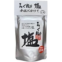 Amazon.co.jp: ろく 助 中あら白塩 130g 中挽き : 食品・飲料・お酒