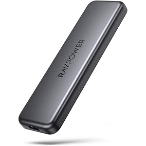 外付けSSD ポータブルSSD RAVPower 512GB Type-C 【PS4/PS4 Pro/Mac対応】 USB 3.1(Gen2) 最大540MB/s 暗号化機能付き ライターサイズ RP-UM003