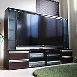 テレビ台 ハイタイプ 60インチ TV台 テレビラック ゲート型AVボード TVボード AVボード アルミ取っ手 ガラス (ダークブラウン)