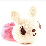 ニギニギ がらがら リスト リング うさぎ 日本製 シシュノン 16.5cm 中ピンク