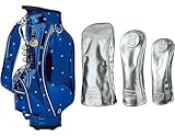 WINWIN STYLE ウィンウィンスタイル SHINING STAR Mirror シャインニングスター ミラー カートバッグ＋ヘッドカバー3点セット (CB-515 BL)