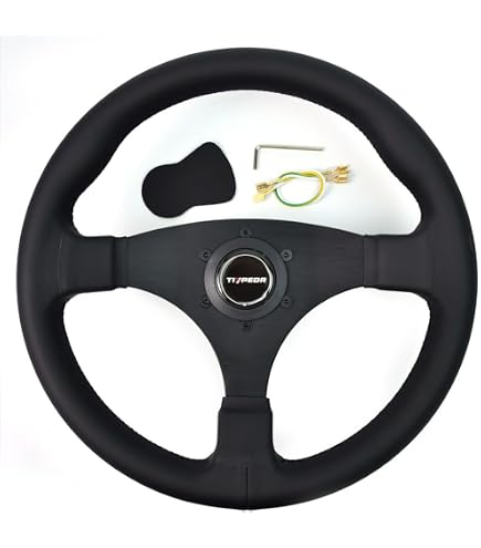 Amazon | Tiypeor スエーシングステアリング 280mm・カーボン調・軽量