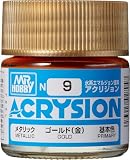 GSI クレオス(GSI Creos) アクリジョンカラー ゴールド (金) メタリック 10ml ホビー用塗料 N9