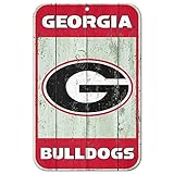 Georgia Bulldogs公式NCAA 11 " x 17 "フェンスプラスチック壁サイン11 x 17 by WinCraft 806604