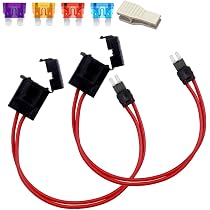 Amazon.co.jp: KILIGEN 2個 12-24V 16AWG 特殊車ヒューズホルダー