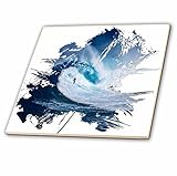 3dローズAnne Marie Baugh – 写真 – 海洋波サーファー写真セットin aブラシストロークマスク – タイル 8-Inch-Glass ct_263474_7