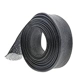 Saimペット拡張可能な編組Sleevingブラック 40MM-Dia. ブラック LQYYDQ08277