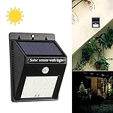 ソーラーライト 屋外 人感センサー 20led 防水 Chiclits 自動点灯 消灯 太陽発電防犯 LED ガーデン ライト