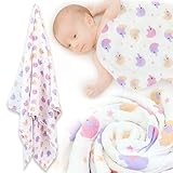 オーパス SANDRADEE おくるみ モスリン コットン 授乳ケープ ガーゼ タオル ケット やわらか 綿100% ぞう柄 1枚 バラ