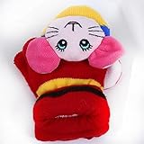 Ajusen 手袋 スキー手袋 ニット手袋 キッズ 子供　ジュニア用 暖かい 可愛い (レッド2)