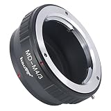 Haoge マニュアルレンズマウントアダプター Minolta Rokkor MD MCマウントレンズからオリンパスとパナソニックマイクロフォーサーズ MFT M4/3 M43マウントカメラ用