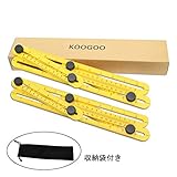KOOGOO（コーグー）定規 テンプレートツール 自由スコヤ 四角 筋交付き 折り畳み アングル測定 物差し 大工道具 2セット