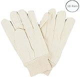Ladies Size Medium 10 Oz Cotton Canvas Gloves With Knit Wrist : ( Pack of 12 Pairs ) by ToolUSA