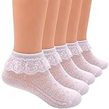 Sept。Filles新生児幼児用ベビー女子Eyelet Frillyレーストリムソックス5パック US サイズ: L カラー: マルチカラー