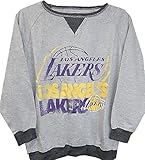 Los Angeles Lakers Nba Majestic長袖グレーラグランスウェットシャツユースサイズ S