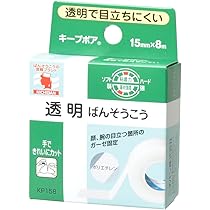 Amazon | ニチバン 透明ばんそうこう キープポア 25mm×8m KP258 透明