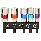 E-Value 電ドル用ショートソケット 5本組 8、10、12、13、14mm