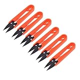 uxcell 　携帯用　仕立て屋　はさみ　クラフト糸　ステッチ剪断　ばね　裁縫道具 6個入り