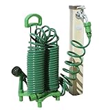 菜菜畑ガーデンコイルホーススタンド付 F6253・グリーン 0127ak