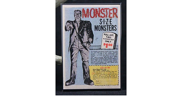 Amazon モンスターサイズmonsters冷蔵庫マグネット フランケンシュタイン Player One Collectables 冷蔵庫 マグネット