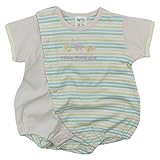 Babbun(バブーン)40/2天竺マルチボーダー半袖グレコ 70cm /ピンク NO.KK-33-2030