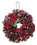 大橋新治商店 木の実のリース Natural Wreath リース 20cm 木の実レッド 28-014