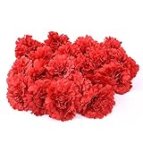 SUND　造花　カーネーション　花のみ　獅子咲き　花　20輪セット　DIY　手作り　インテリア　雑貨　花部分のみ　シルクフラワー　可愛いカラバリ 高品質　造花　枯れない　結婚式　誕生日　発表会　入学式