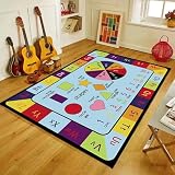 キッズマット 交通道路 子供 遊びマット 子供ゲームパッド ラグマット 数字柄 カーペット 交通道路地図 床暖房対応 早期教育 保育園 幼稚園 滑り止め プレイマット 大判 長方形 子供部屋 洗える