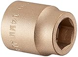 Ampco Safety Tools SS-1/2D14MM Socket Standard Non-Sparking Non-Magnetic Corrosion Resistant 1/2 Dri