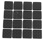 uxcell　家具粘着パッド　家具パッド　16個入り　ブラック　EVA　18x18x4mm　正方形　スクラッチ保護