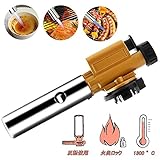 カセットバーナー - PEYNE 料理 バーナー, 炙り調理用ガスバーナー, 自動着火 カセット, 火力調節 カセットボンベ, 全方向 バーナー，BBQ/アウトドア / キャンプの炭火起こし，お菓子や