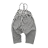 Cutelove 2017年新品　夏　子供服　女の子　キッズ　スリングキュロット　半袖　黒と白のストライプ　ボディスーツ　カバーオール　ロンパース　コットン　欧米風