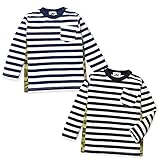 ベビー服 男の子 Tシャツ 長袖 KID BOW ボーダー柄 男児 ベビー/2.ブラック/95cm