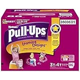 Huggies Pull-ups Training Pants for Girls, Size 3t-4t (32-40 Lbs.), 86 Ct. by Huggies [並行輸入品]