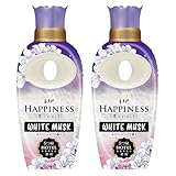 【まとめ買い】2個 レ ノ ア ハピネス 夢ふわタッチ 柔軟剤 ホワイトムスク 本体 450ml