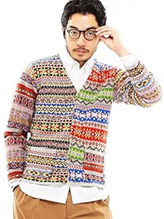 Beams Plus Fair Isle Crazy Cardigan 11-15-0367-103 Beams Plus Fair Isle Crazy Cardigan 11-15-0367-103